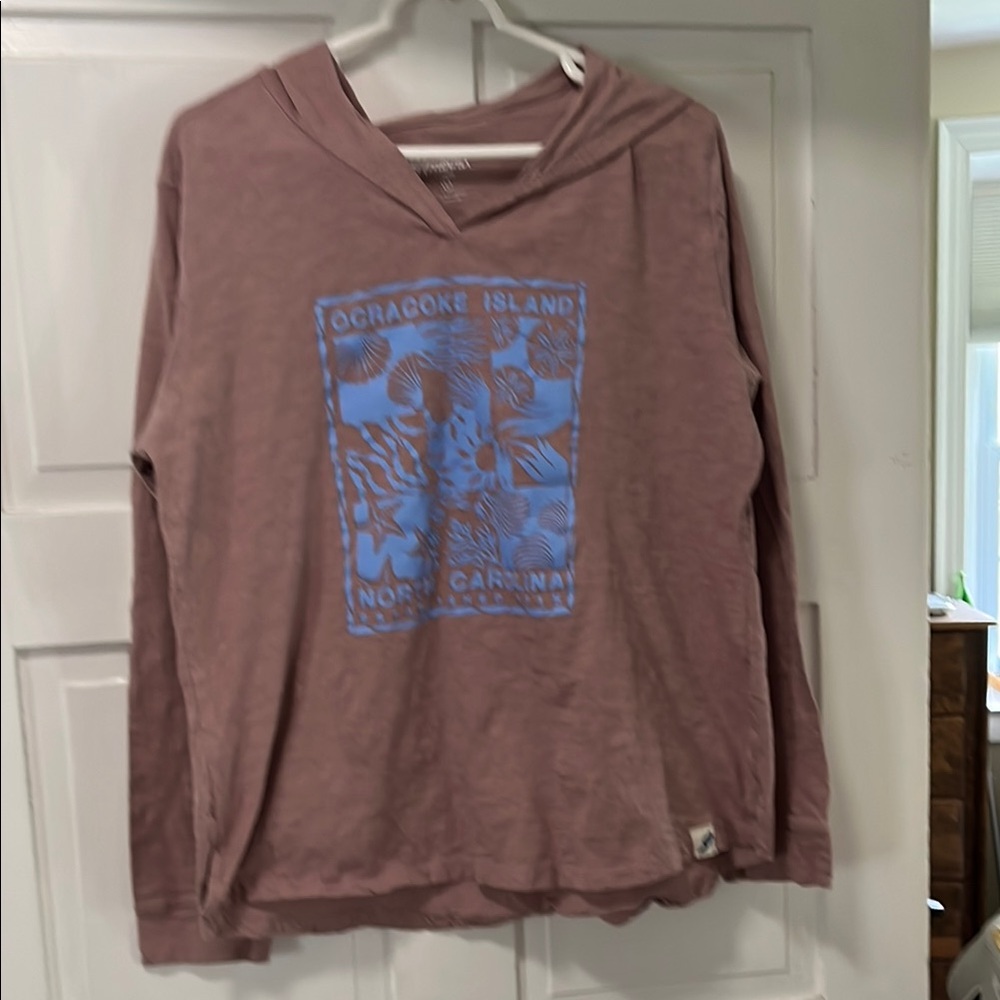 Maybe Hoodie with Blue Graphic